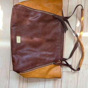 Nine west leather tote